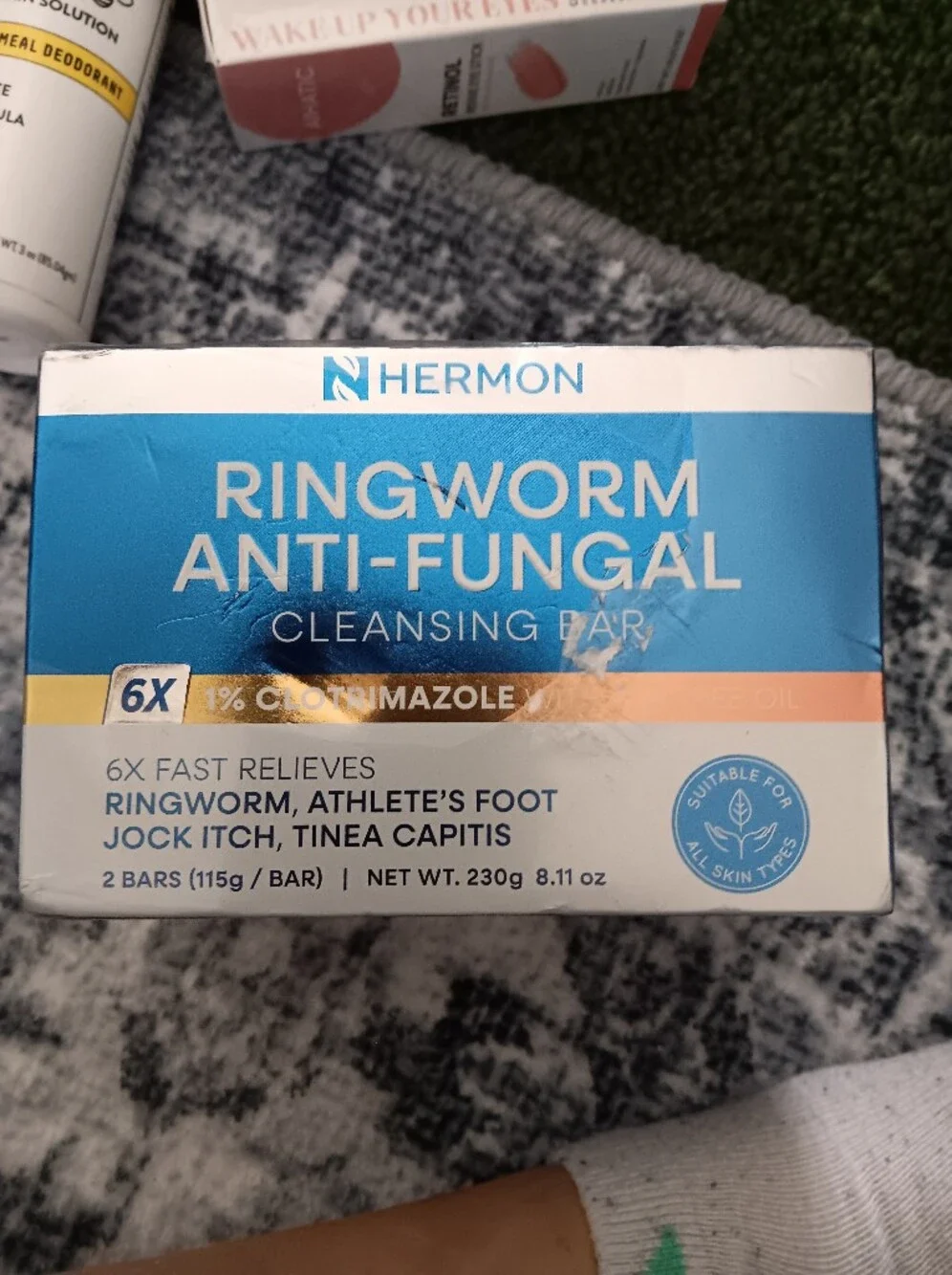 Nhermon Ring Worm Bar Soap 2pk.